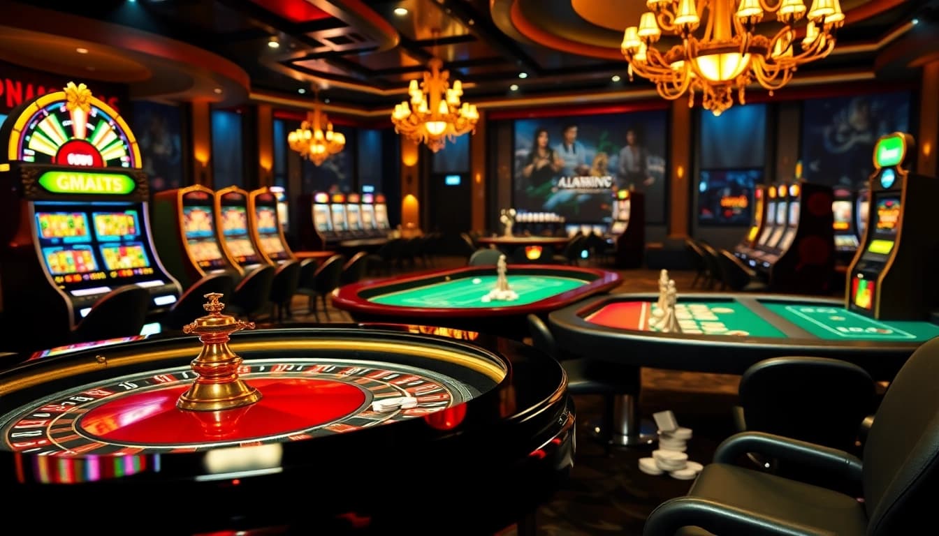 Experimente jogos emocionantes no cassino online 89e com mesas luxuosas e elementos interativos.