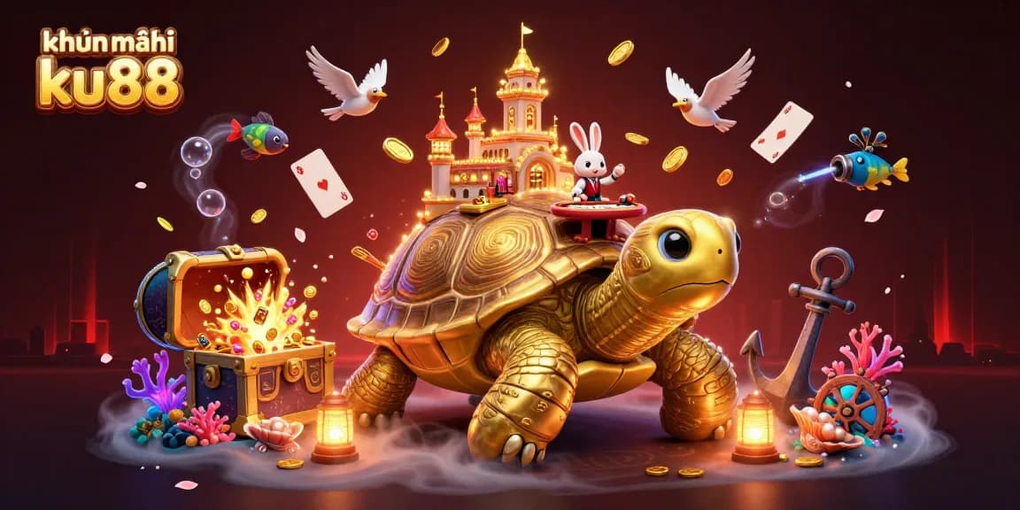Engage with khuyến mãi ku88 in this vibrant 3D casino scene filled with gold coins and exciting gameplay elements!