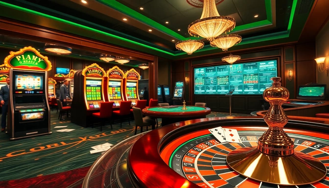 Engage with high-stakes action at https://rikvip11.info/ with thrilling casino visuals of poker and slot machines.