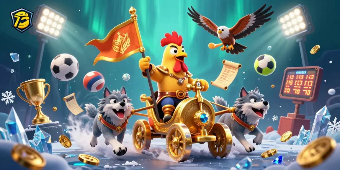 Engage with rút tiền nhanh Fabet through a visual frenzy of exhilarating sports betting elements and colorful 3D characters.