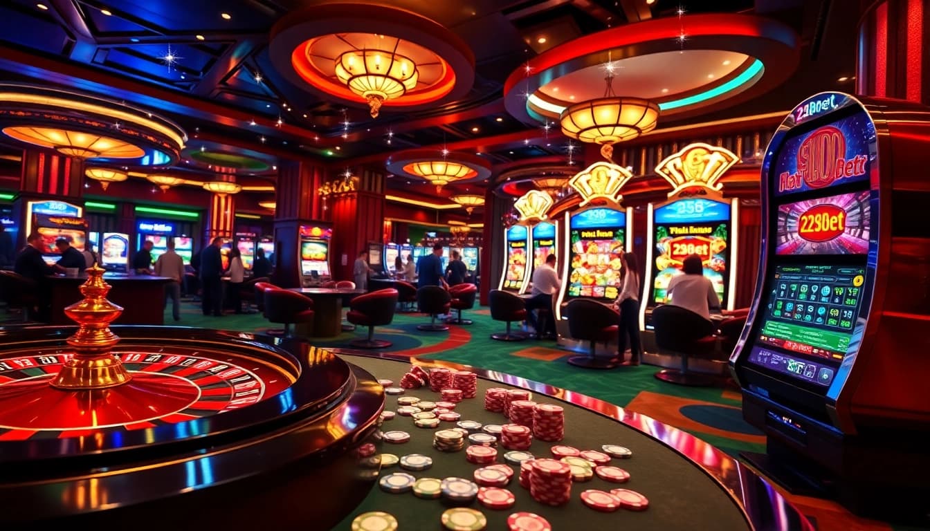 Experience exhilarating gameplay at 258bet with vibrant casino games like roulette and slots.
