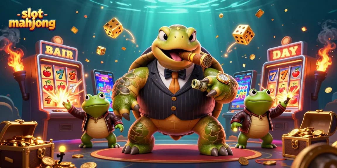 Experience slot mahjong in a vibrant casino scene filled with dynamic, exciting visual elements.