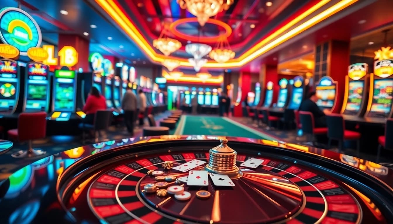 Joueurs gagnant des jackpots dans des casinos en ligne modernes et vibrants.