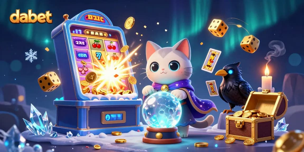 Experience thrilling gameplay with dabet in this dynamic casino illustration showcasing vibrant elements.