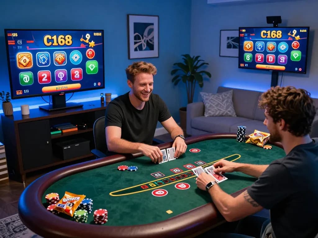 Engaging in C168's live dealer blackjack with dynamic gameplay and vibrant colors.