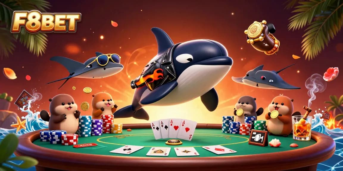 Experience thrilling gameplay and vibrant winnings at F8BET with a lively underwater casino scene.