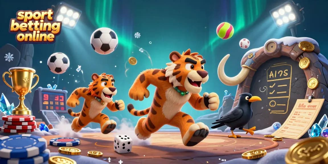 Engage in sport betting online excitement with dynamic odds and vibrant visuals in this detailed casino scene.