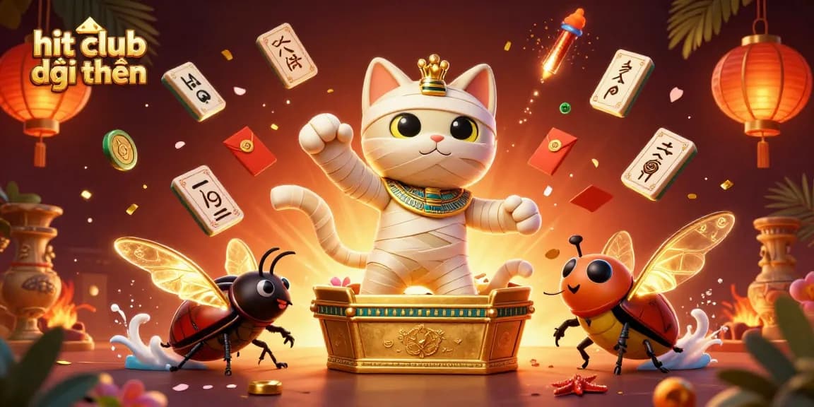 Experience the thrill of hit club đổi thưởng with dynamic casino adventure featuring vibrant 3D characters and elements.