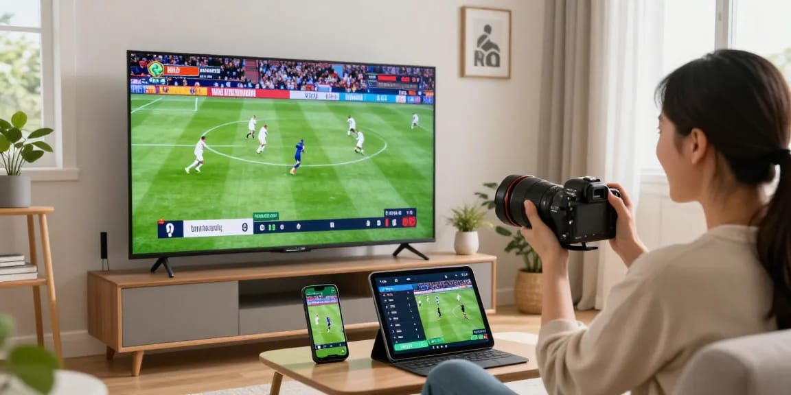 Watch live football matches on multicanais in HD with a modern streaming setup.