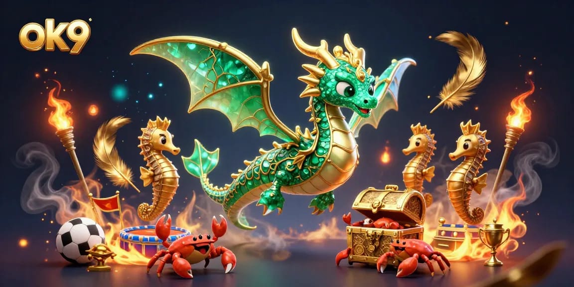 Engage with ok9 for thrilling sports betting action featuring dynamic characters and vibrant casino elements.