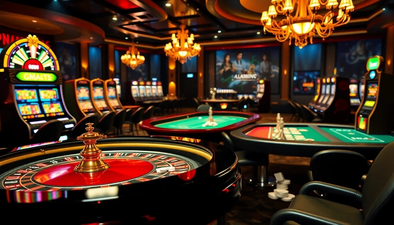 Experimente jogos emocionantes no cassino online 89e com mesas luxuosas e elementos interativos.