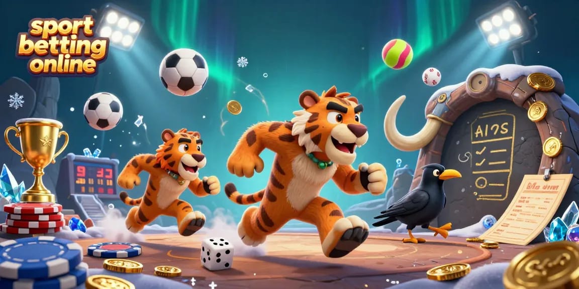 Engage in sport betting online excitement with dynamic odds and vibrant visuals in this detailed casino scene.