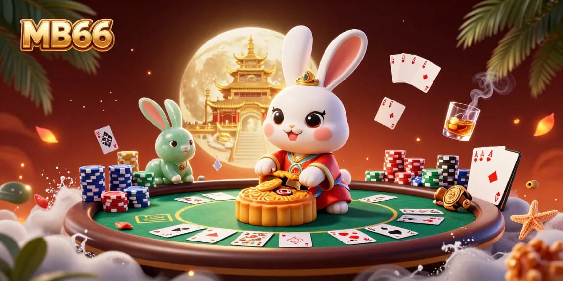 Experience exciting gameplay at MB66 with vibrant casino elements in a 3D cartoon scene.