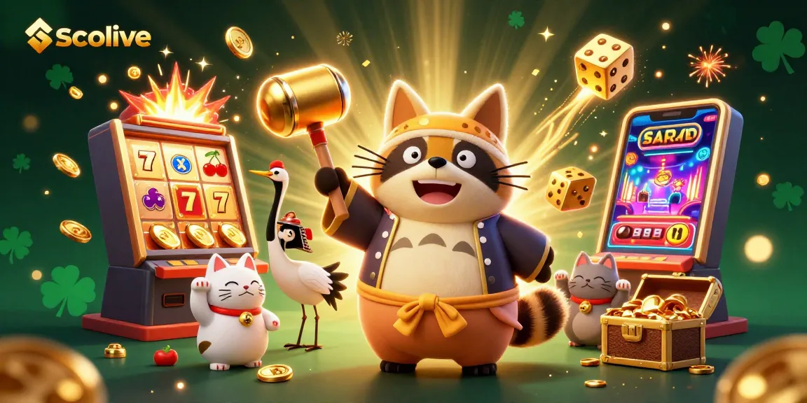 Engage with Socolive's vibrant gaming universe featuring cheerful characters celebrating winning moments.