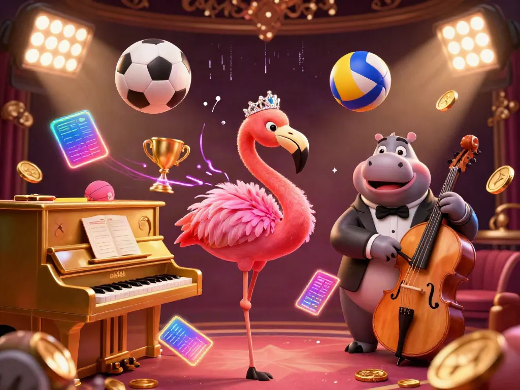 Experience the excitement of uk88 with a lively 3D casino scene featuring dynamic gaming elements and vibrant characters.