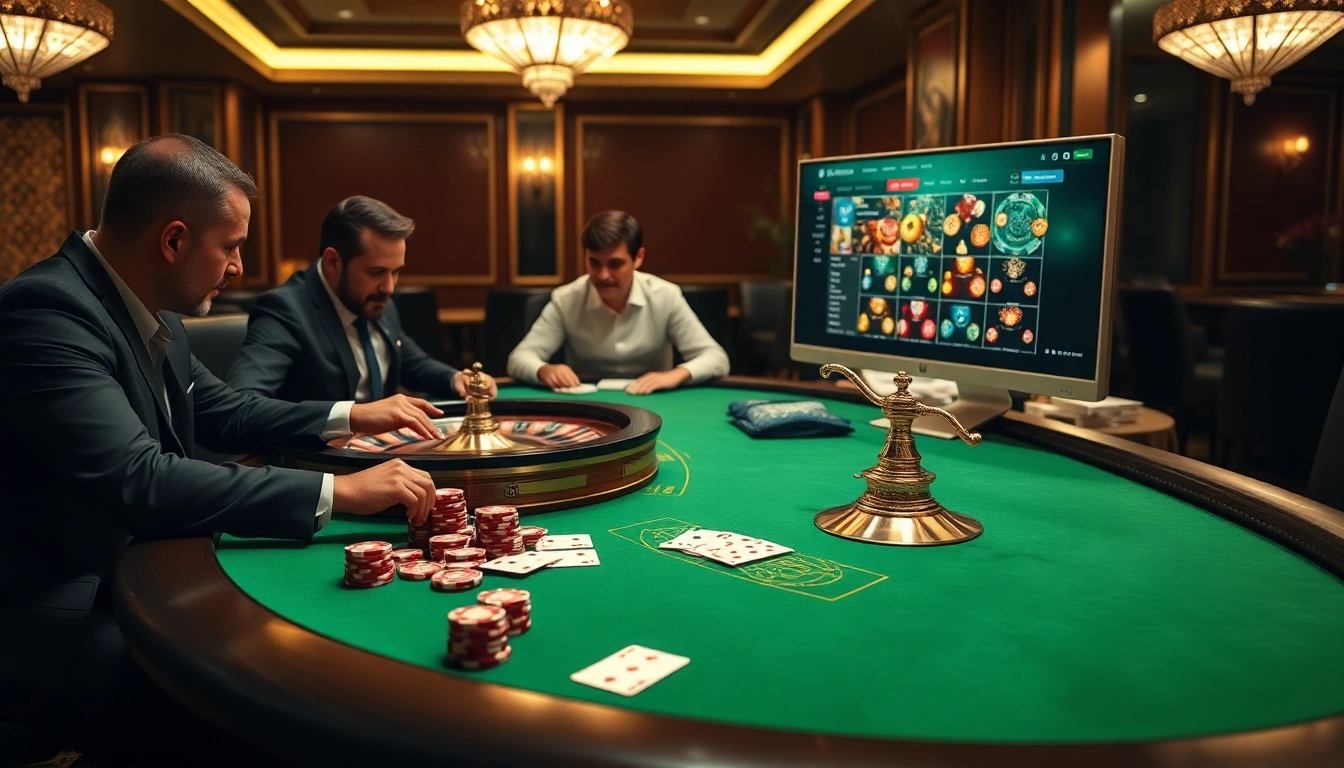 Players strategize at a poker table on https://98win8v.com/ with vibrant chips and high-quality cards.