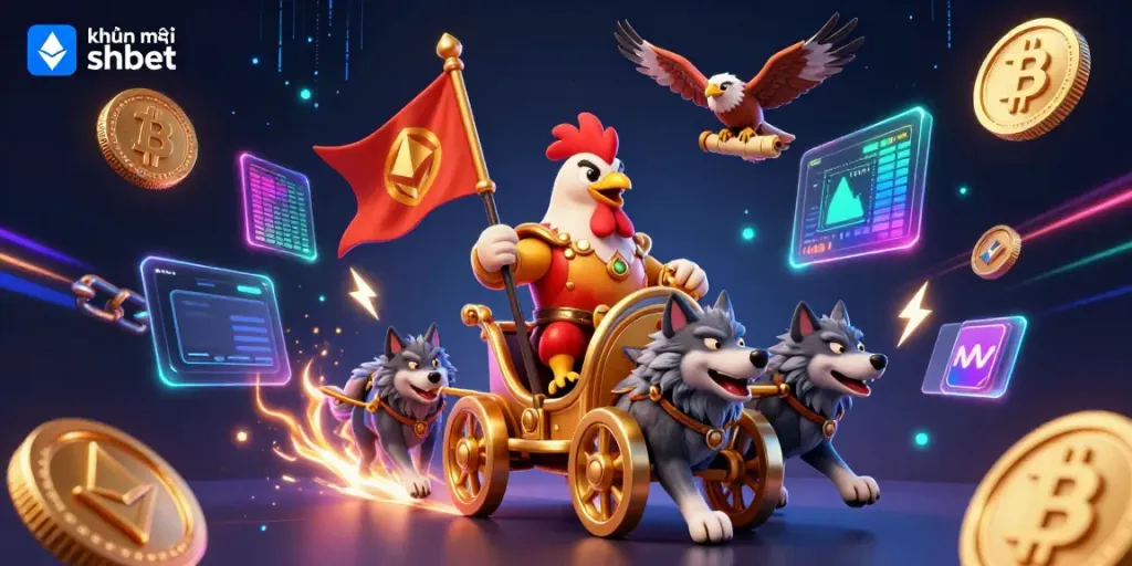 Engage with exciting khuyến mãi shbet offers featured in a vibrant 3D casino illustration.