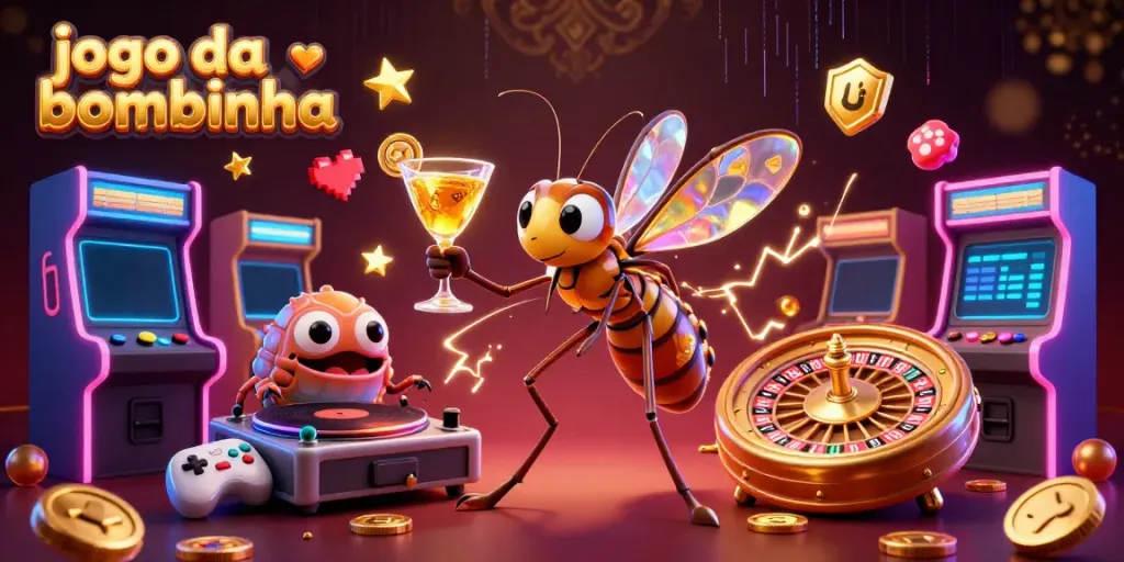 Engage in the jogo da bombinha with vibrant casino elements and dynamic characters playing in an animated scene.