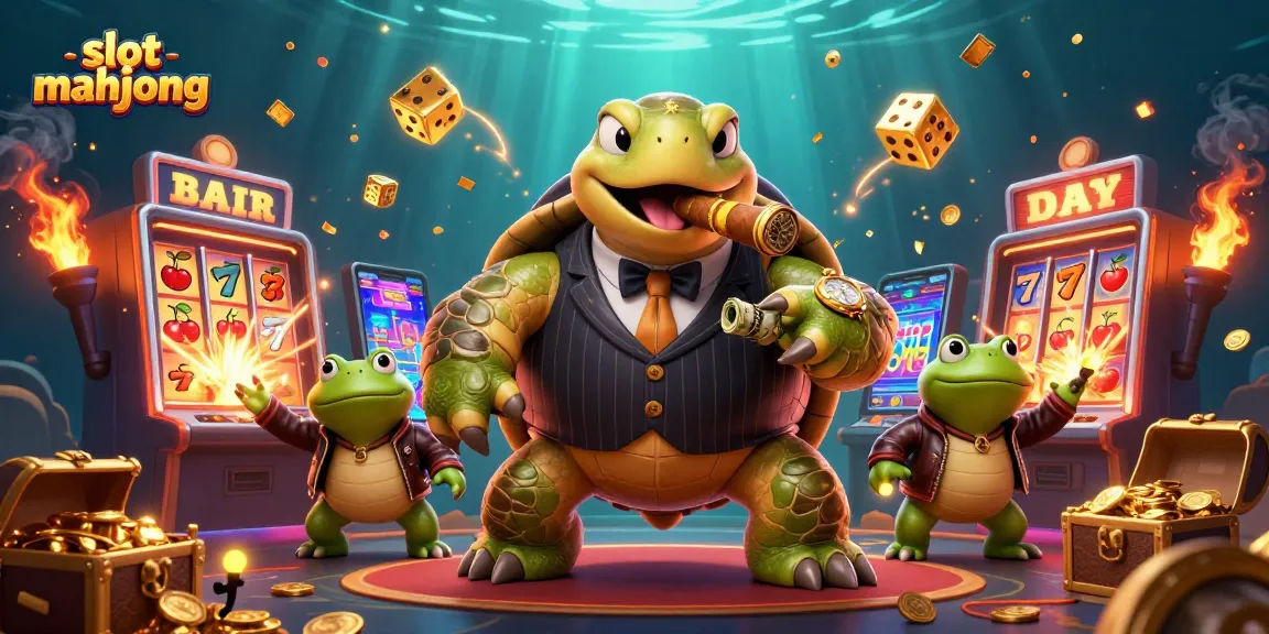 Experience slot mahjong in a vibrant casino scene filled with dynamic, exciting visual elements.