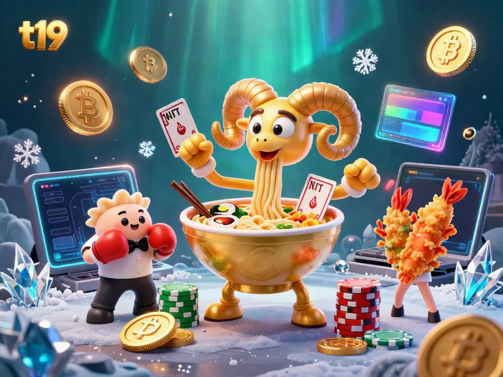 Engage with t19’s vibrant online casino scene showcasing exciting gaming characters and crypto elements.