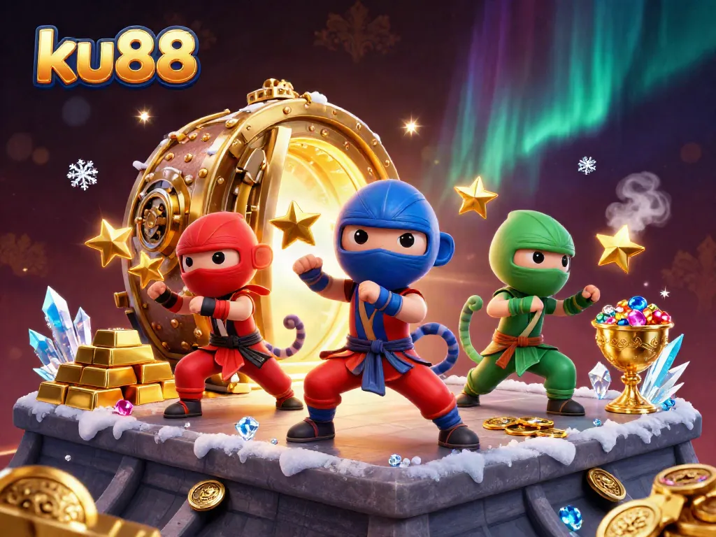 ku88 fun awaits as ninja chameleons unleash treasures in this high-stakes casino scene