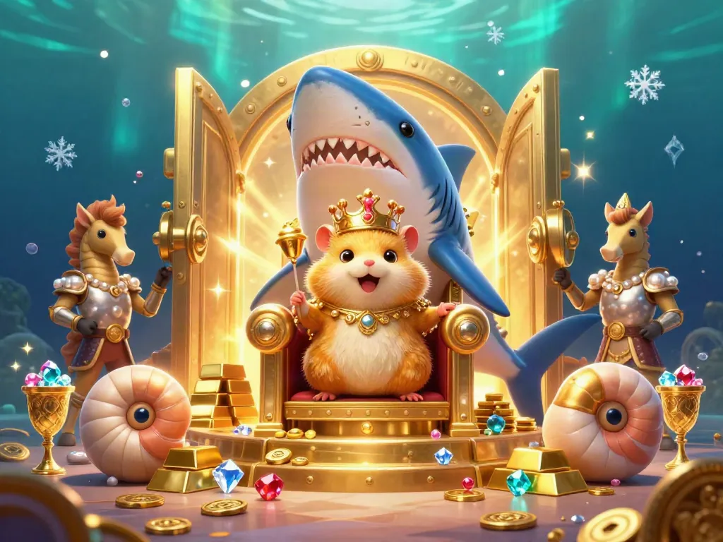 Experience thrilling WW88 Đăng Nhập moments with the golden hamster king surrounded by treasure elements.