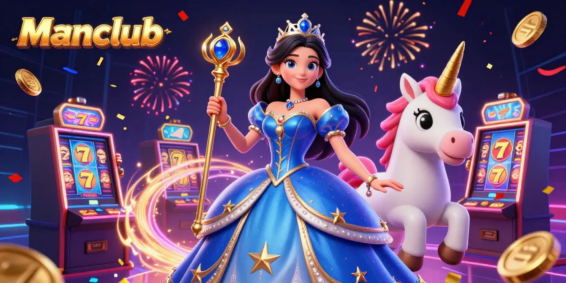 Experience the excitement at Manclub with vibrant slot games, dynamic characters, and magical elements.
