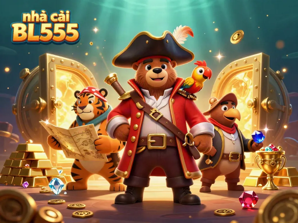 Experience excitement with nhà cái BL555 in this vibrant casino-themed illustration.