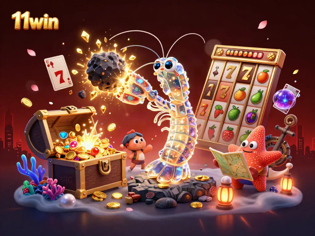 Experience thrilling wins at 11win with a dynamic cosmic samurai scene bursting with treasure.