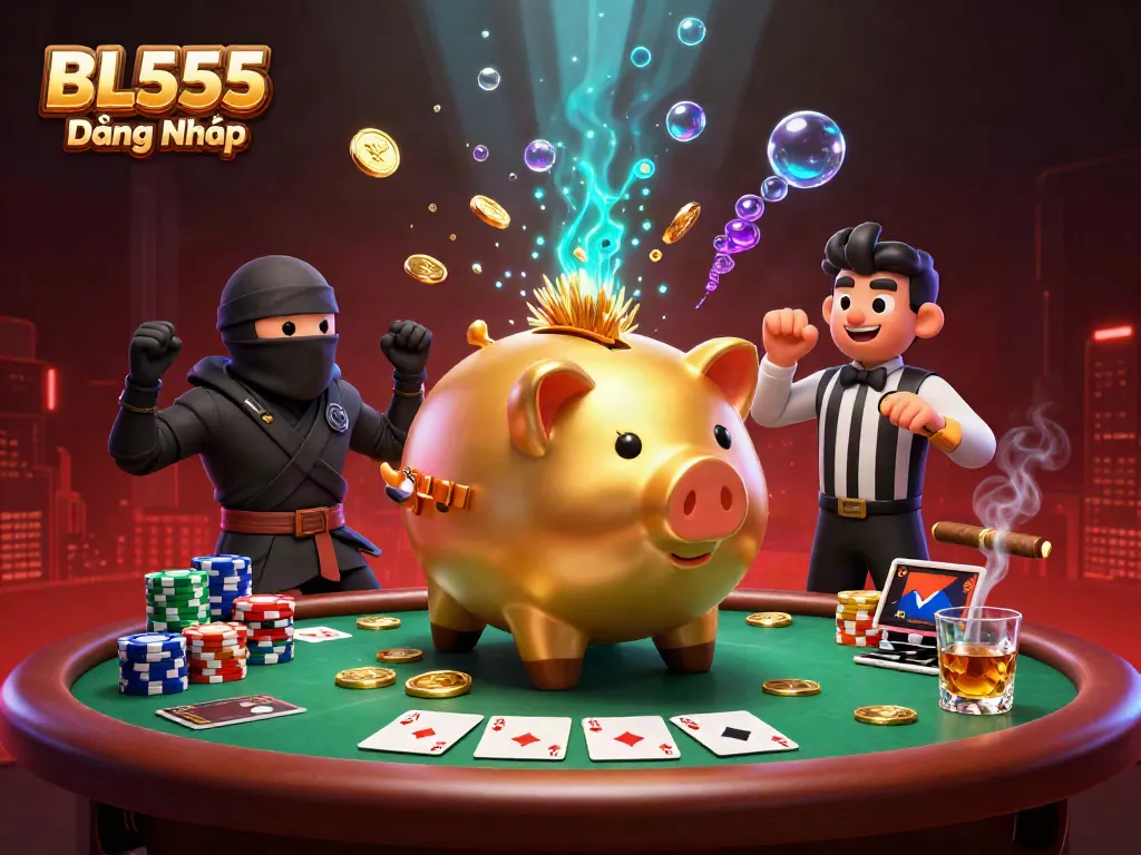 Engage with exciting gameplay at BL555 Đăng Nhập featuring dynamic characters amidst a vibrant casino atmosphere.
