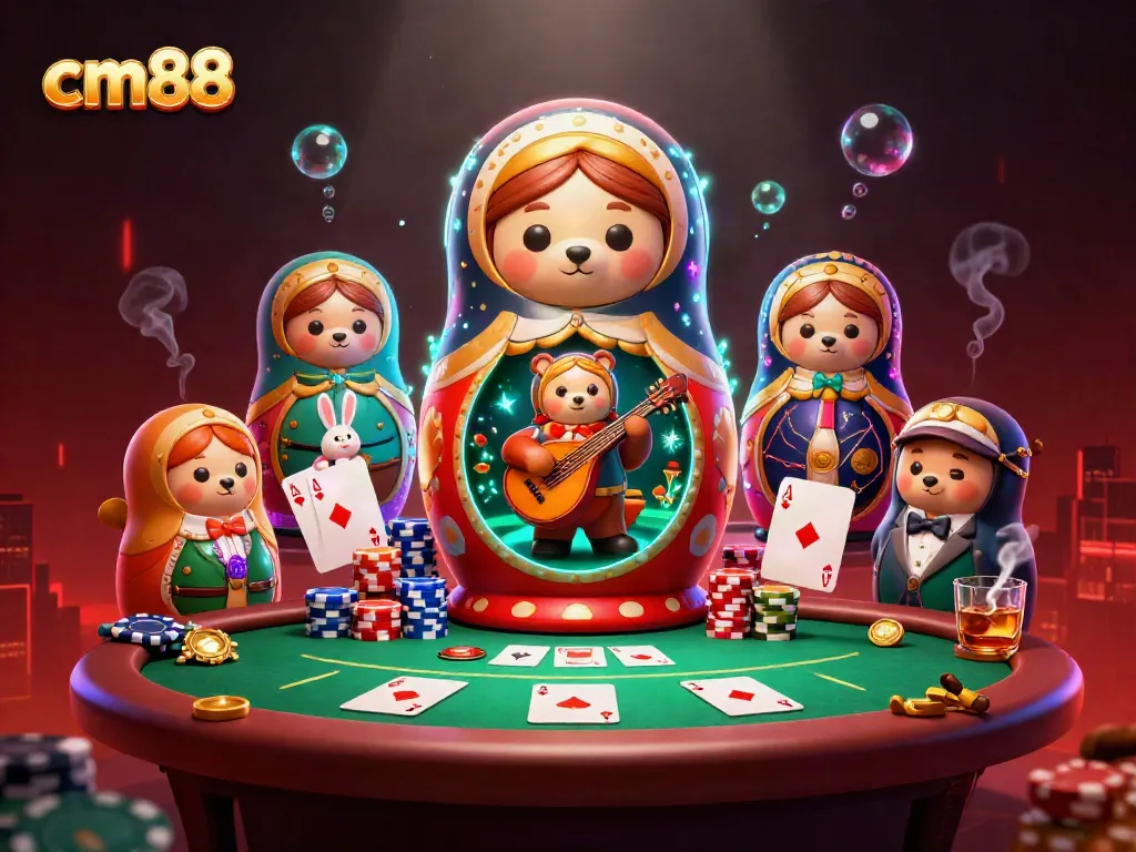 Experience the cm88 casino excitement with engaging characters and dynamic gaming elements illustrated in 3D.