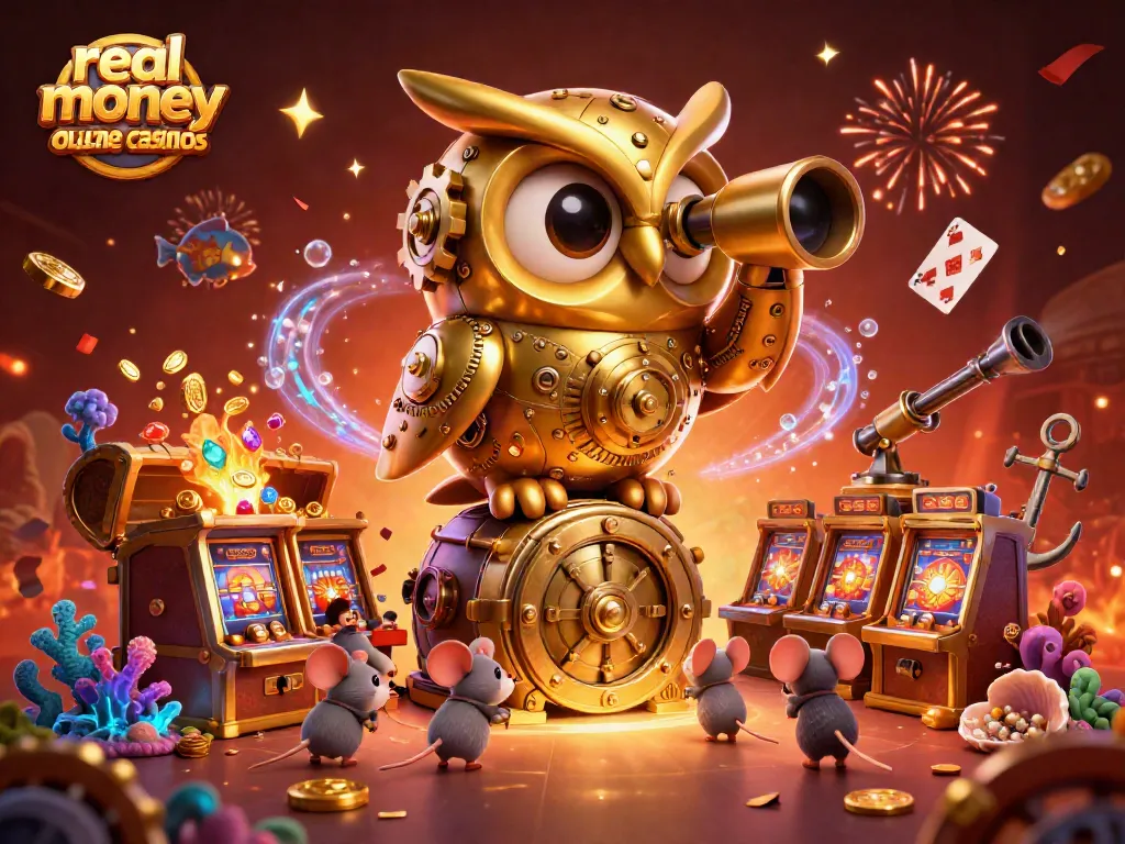 Experience the excitement of real money online casinos with vibrant energy and detailed 3D characters.